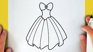 HOW TO DRAW PRINCESS DRESS [upl. by Teague]