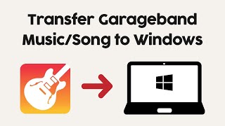 How To Transfer GarageBand Song  Music File to Windows PC from iPhone or iPad [upl. by Wun]