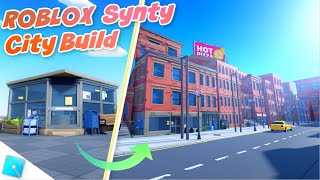 ROBLOX Synty City Build  Studio Speedbuild SHOWCASE BUILD [upl. by Neemsaj]