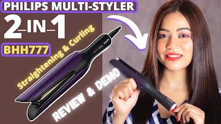 PHILIPS BHH777 MultiStyler 2in1 Hair Straightener and Curler Review [upl. by Atalaya]