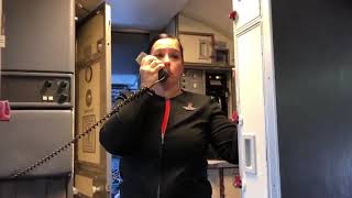 Southwest Airlines flight attendant chokes up thanking Honor Flight veterans [upl. by Sdlonyer]