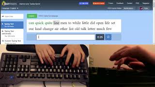 10 Fast Fingers  175 WPM [upl. by Joly876]