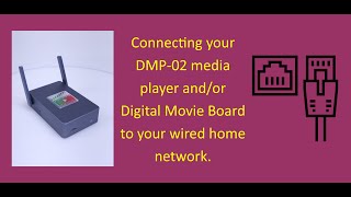 Connecting your DMP02 media player  digital movie board to your home wired network [upl. by Inva]