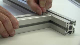 Kanya Aluminium Profile System  How to Connect Profiles Together With Speed and Ease [upl. by Devonna]