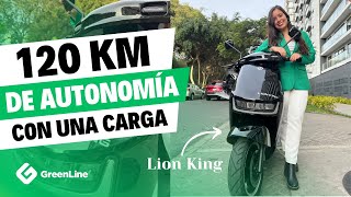 La MOTO ELÉCTRICA de batería de LITIO de 8 AÑOS DE VIDA ÚTIL y ¡120 km de AUTONOMÍA  LION KING [upl. by Iggie]