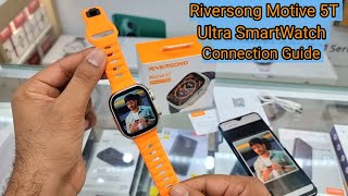 RIVERSONG Motive 5T Smart Watch Unboxing  Features  Connection Guide  Add Custom Photo [upl. by Ahsekyw385]