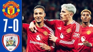 Manchester United vs Barnsley 70  All Goals amp Highlights  2024 [upl. by Emera473]