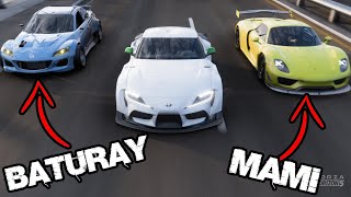 ARABALARIMIZI KAPIŞTIRDIK  MERVAN vs BATURAY vs MAMİ Forza Horizon 5 [upl. by Grodin]