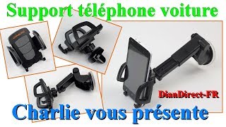 Support téléphone voiture 2 en 1 rotation 360 degrés Orinsong [upl. by Deroo]