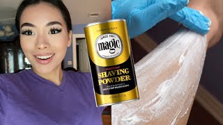 TikTok Trend Magic Shaving Powder Review  Results [upl. by Onidranreb]