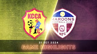 EXTENDED HIGHLIGHTS  Kampala Capital City Authority 50 Maroons FC  StarTimes UPL MD7 2425 [upl. by Ahsart]