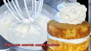 The perfect recipe for stabilized whipped cream frosting cakenthings whippedcream howto frosting [upl. by Eatnad]