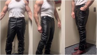 Goatskin Leather Pants Tryon [upl. by Learrsi]