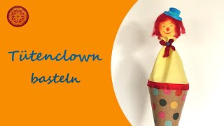 Wie du einen TÜTENCLOWN bastelst DIY I Waldorf Bastelei [upl. by Vivyan]