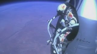 Space jump Felix Baumgartner describes his recordbreaking skydive [upl. by Neetsirk]