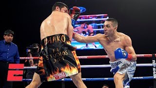 Teofimo Lopez knocks out Diego Magdaleno goes wild with celebration  Top Rank Boxing Highlights [upl. by Drape]