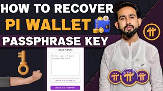 How To Recover Pi Network wallet Passphrase key  Pi Wallet key recovery problem [upl. by Odele]