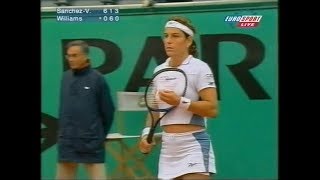 Arantxa SanchezVicario vs Venus Williams French Open 2000 3Set [upl. by Ligriv]