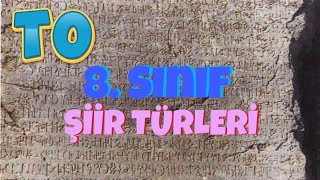 Şiir Türleri 8 Sınıf [upl. by Stock102]