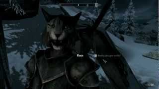 HDSkyrimHow To Get A KhajiitKharjo Follower In Skyrim VERY EASY [upl. by Benia]