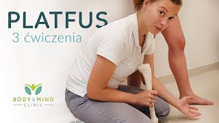 PLATFUS  3 ćwiczenia na płaskostopie  BodyampMind Clinic Bogna Listewnik [upl. by Adnawat]