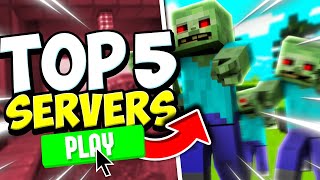 Top 5 BEST Zombie Servers For Minecraft 120 [upl. by Virgy]