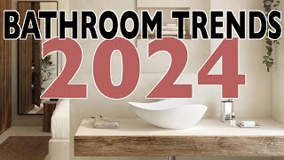 BATHROOM TRENDS 2024  Interior Design [upl. by Atoked]