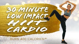 30 Minute Low Impact HIIT Cardio Workout 🔥Burn 400 Calories 🔥Sydney Cummings [upl. by Ydissak]