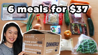 6 meals for 37 DINNERLY MEAL KIT DELIVERY REVIEW a Hello Fresh Alternative  Cook With Me [upl. by Retep]