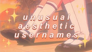 unusual aesthetic usernames 2021 that are not taken [upl. by Gaeta]