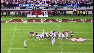 2008 Iron Bowl Alabama vs Auburn Highlights [upl. by Magena682]