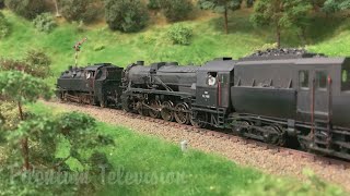 Steam Locomotives’ Paradise Model Railway Micro Layout from Austria Relaxing Railroad Video [upl. by Annahsohs]