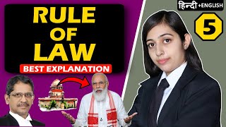 Rule of Law In India  Rule of Law Explained in Hindi Full Lecture  Adminstrative Law  UPSC [upl. by Dahcir520]