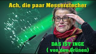 DIE GRÜNE INGE🤮Grünen Politikerin verhöhnt Opfer von massiver Messergewalt [upl. by Annaihr80]