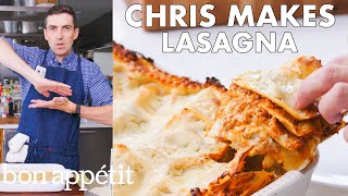 Chris Makes BAs Best Lasagna  From the Test Kitchen  Bon Appétit [upl. by Sabelle]