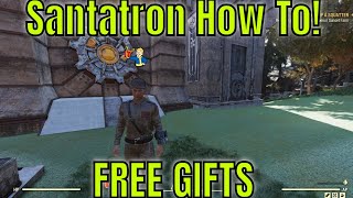 Fallout 76 How to Get Holiday Gifts From SantaTron [upl. by Kra282]