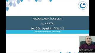 Pazarlama İlkeleri  Pazarlamada Temel Kavramlar [upl. by Ilehs]