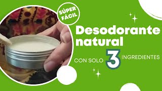 ✨ ¡Desodorante Natural con 3 Ingredientes🌿  DIY Fácil y Rápido [upl. by Jacob]