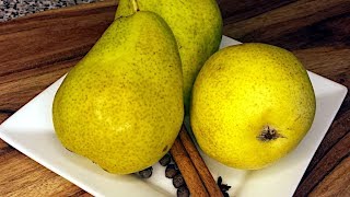 Simple Canned Spiced Pears in Syrup Recipe [upl. by Dlonra790]