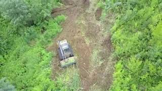 JCB 320T skid steer wth a Fecon Mulcher [upl. by Irec]