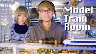 【ルームツアー】世界一過密な鉄道模型  美術館2人暮らし  Room Tour  The most overcrowded model train in the world [upl. by Stulin]