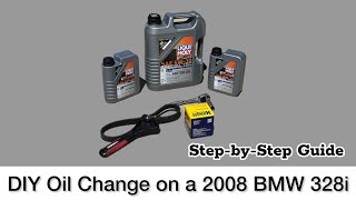 Oil Change 2008 BMW 328i StepbyStep Guide  I AM HASAN [upl. by Gneh]