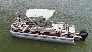 Fox Sports Outdoors SouthWEST 29  2018 Pontoon Fishing Texas for StriperCrappie [upl. by Itsirhc478]