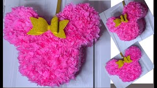 Piñata De Minnie MouseHecha Con Solo 4 [upl. by Haelahk]