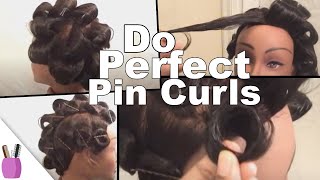 How To Do Perfect quotPin Curlsquot [upl. by Ydissak]