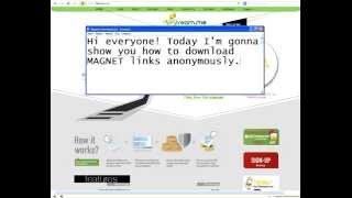 How to download Magnet link anonymously  No torrent client [upl. by Arait]