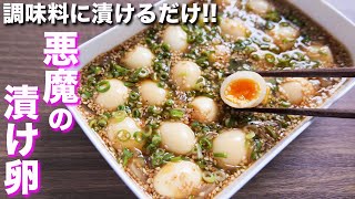 【調味料に漬けるだけ！】やべぇ美味しさ・・・悪魔の漬け卵の作り方【kattyanneru】 [upl. by Eniamat584]