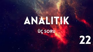 Analitik üç soru tipi AYT Matematik 22 [upl. by Ecnarrot]