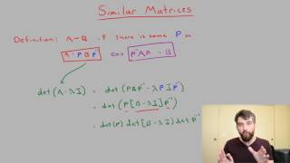 Similar matrices have similar properties [upl. by James]