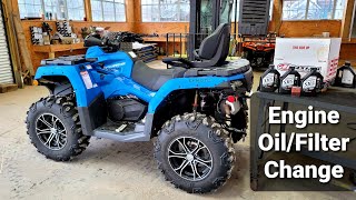 CFMOTO CFORCE 800 Engine Oil amp Filter Change  2019 2020 2021 Models How To Videos [upl. by Alfons818]